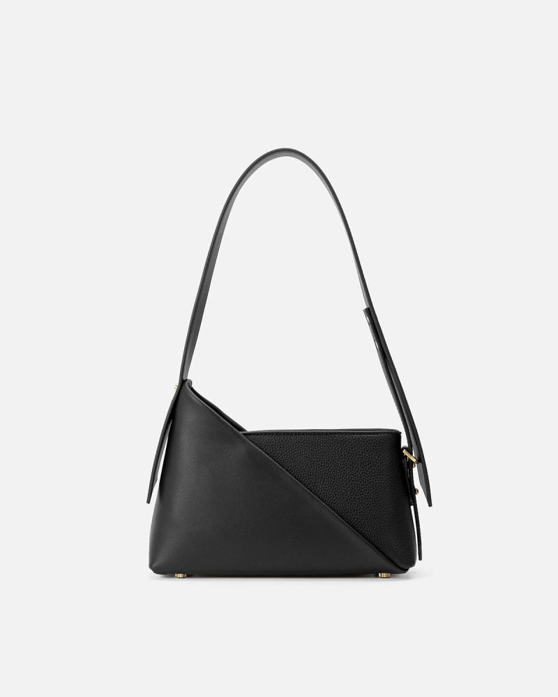 A bag like a geometric masterpiece in black
