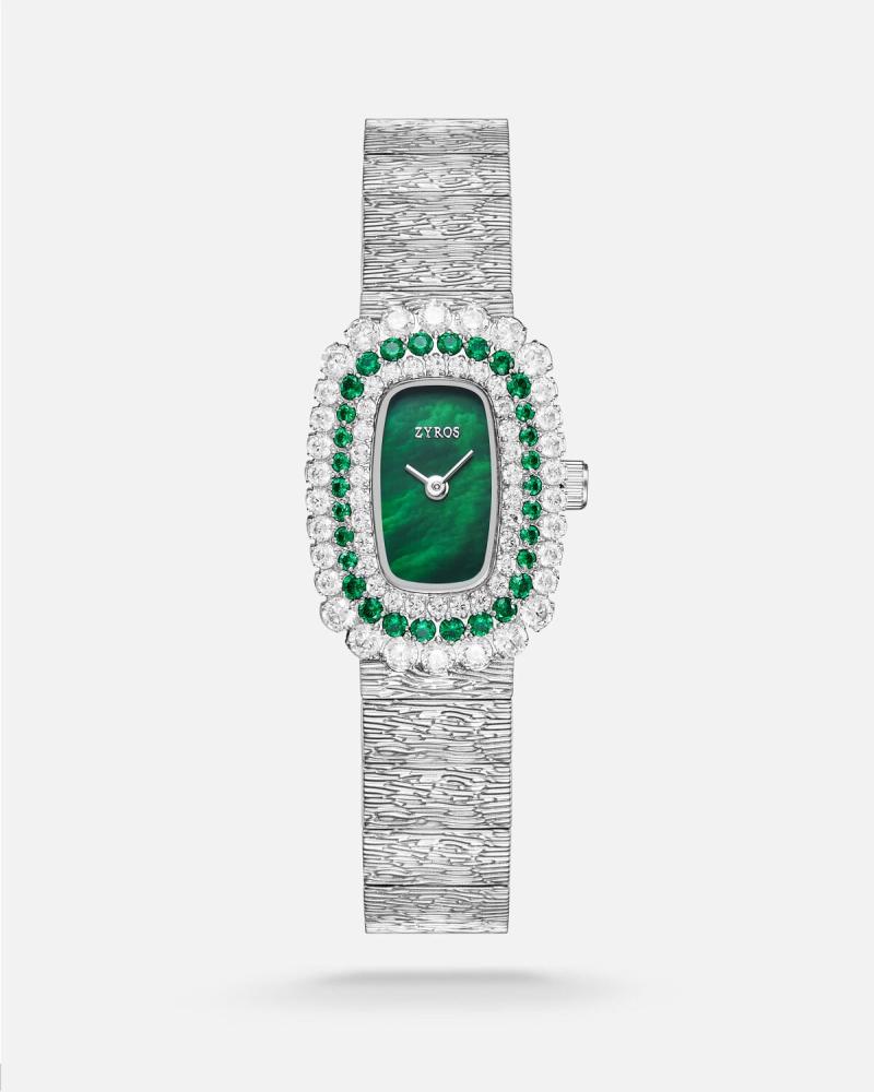 Women's watch with a striking design in silver