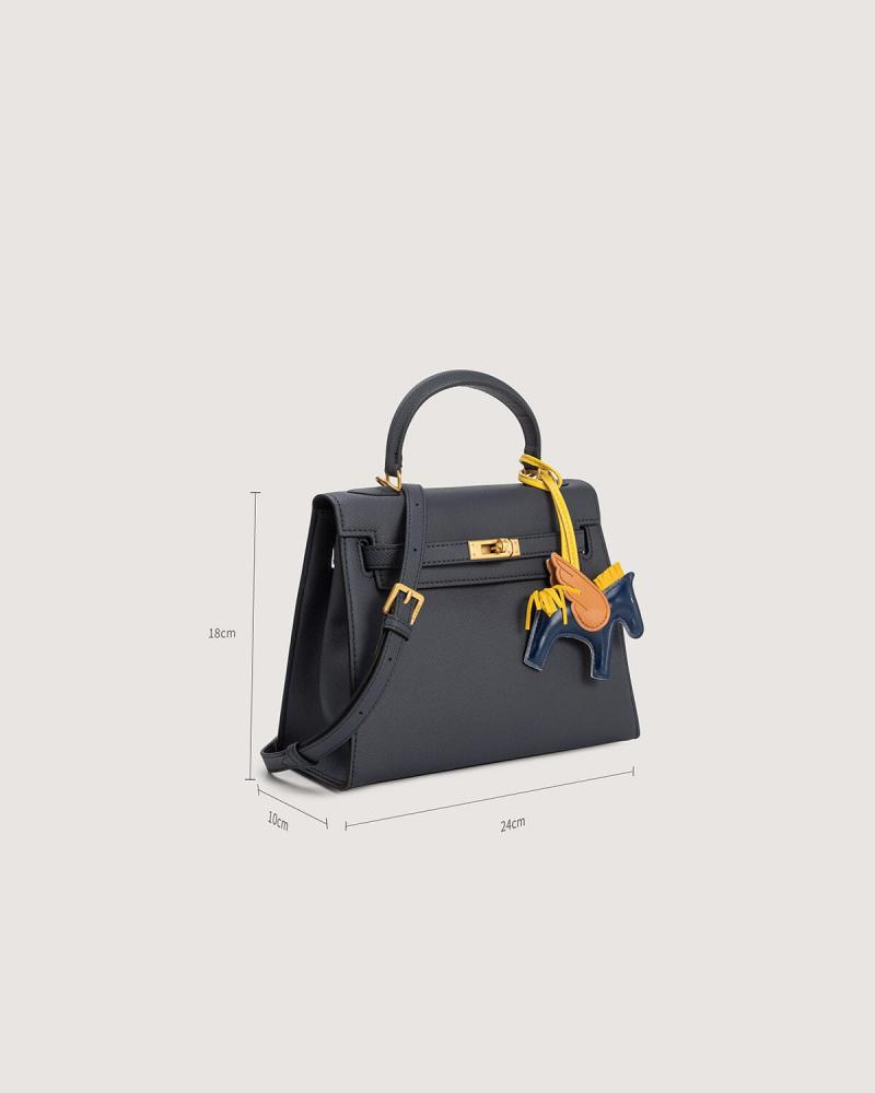 A medium-sized blue bag for everyday use