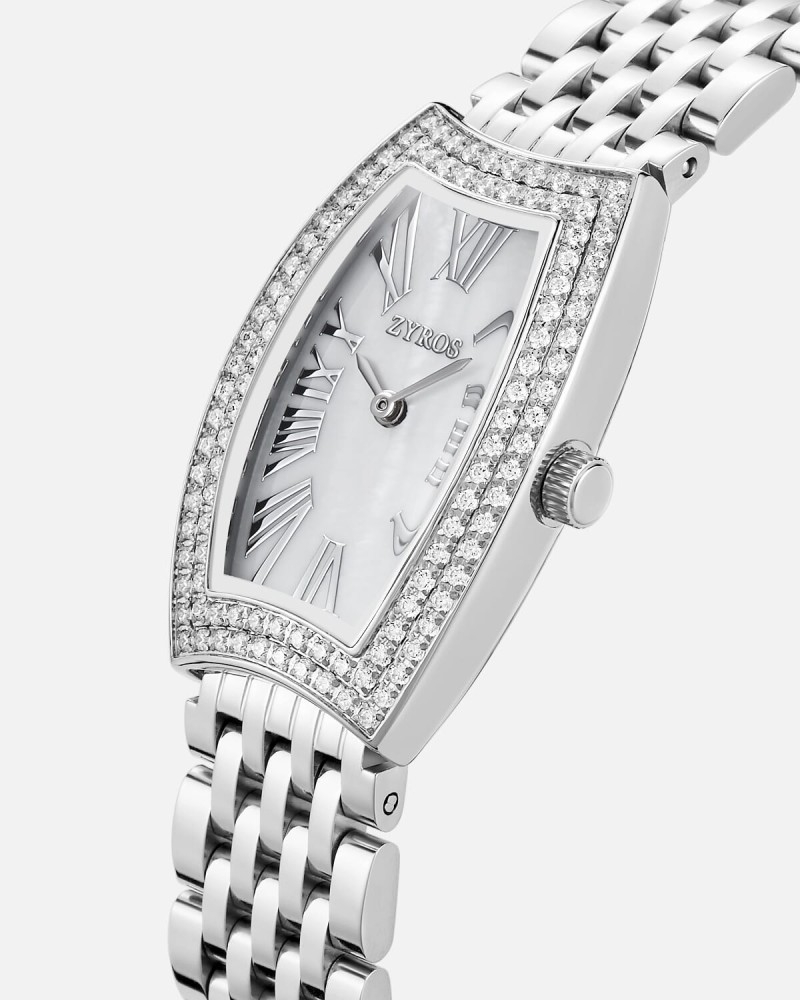 Women's silver steel watch
