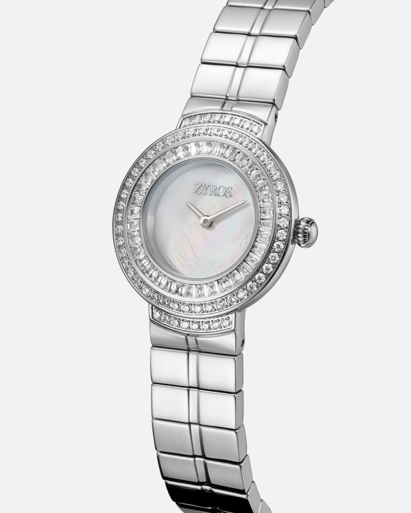 Women's silver steel watch