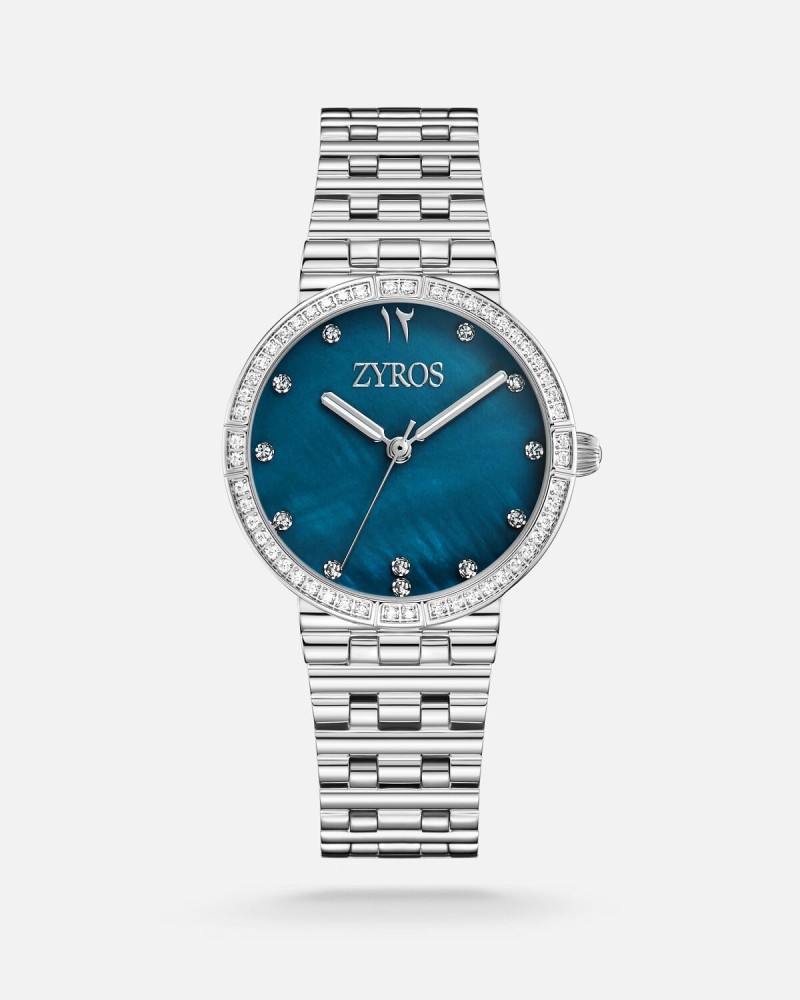 Women's silver steel watch