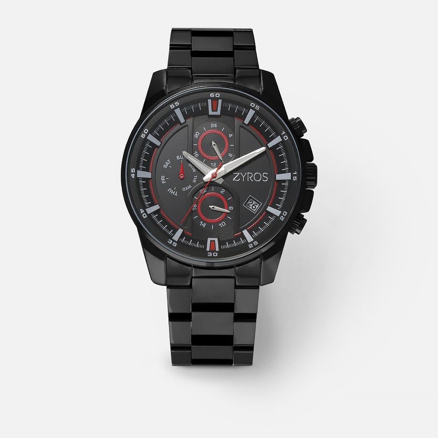 Men's watch, red and black, from Zyros | ZAS068M