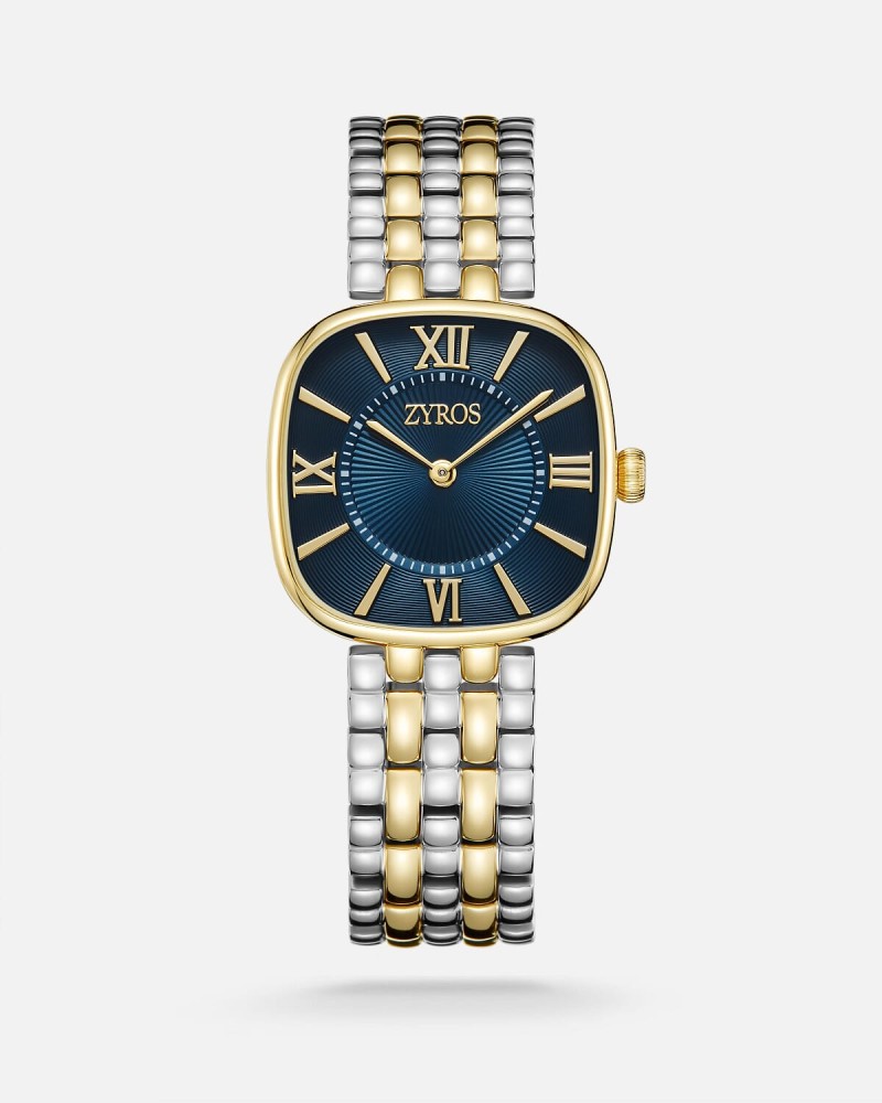 Women's steel watch in gold and silver colour