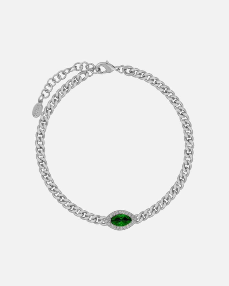 Women's bracelet with a modern design in silver color