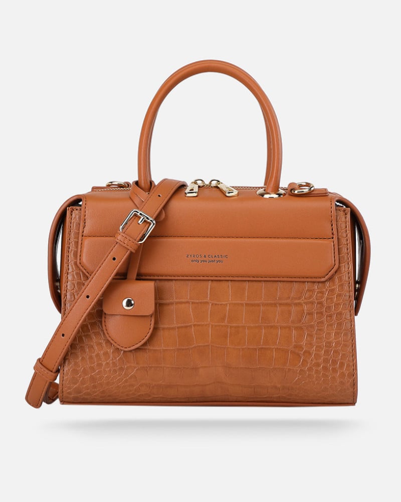 Women's formal bag - camel brown from Zyros | ZLH507L