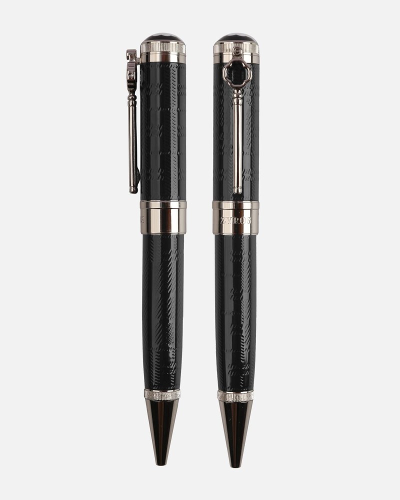 Classic men's pen in black and silver