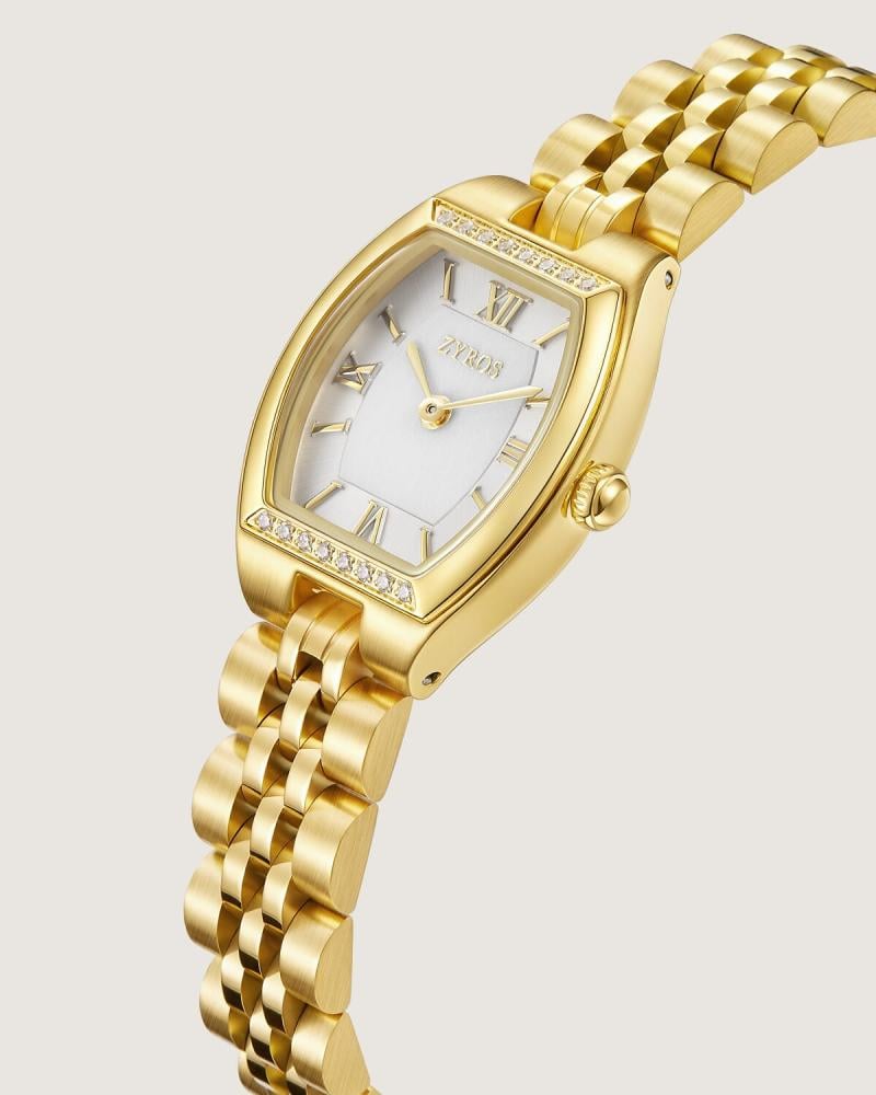 Atheela women’s watch, stainless steel, gold color