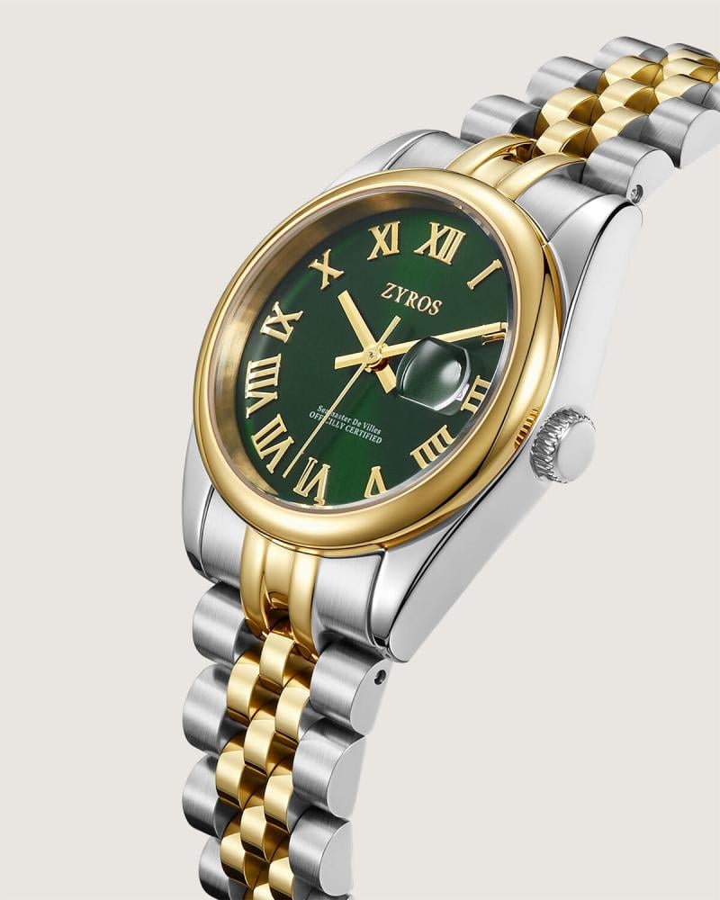 Aldan women’s stainless steel watch in gold and silver