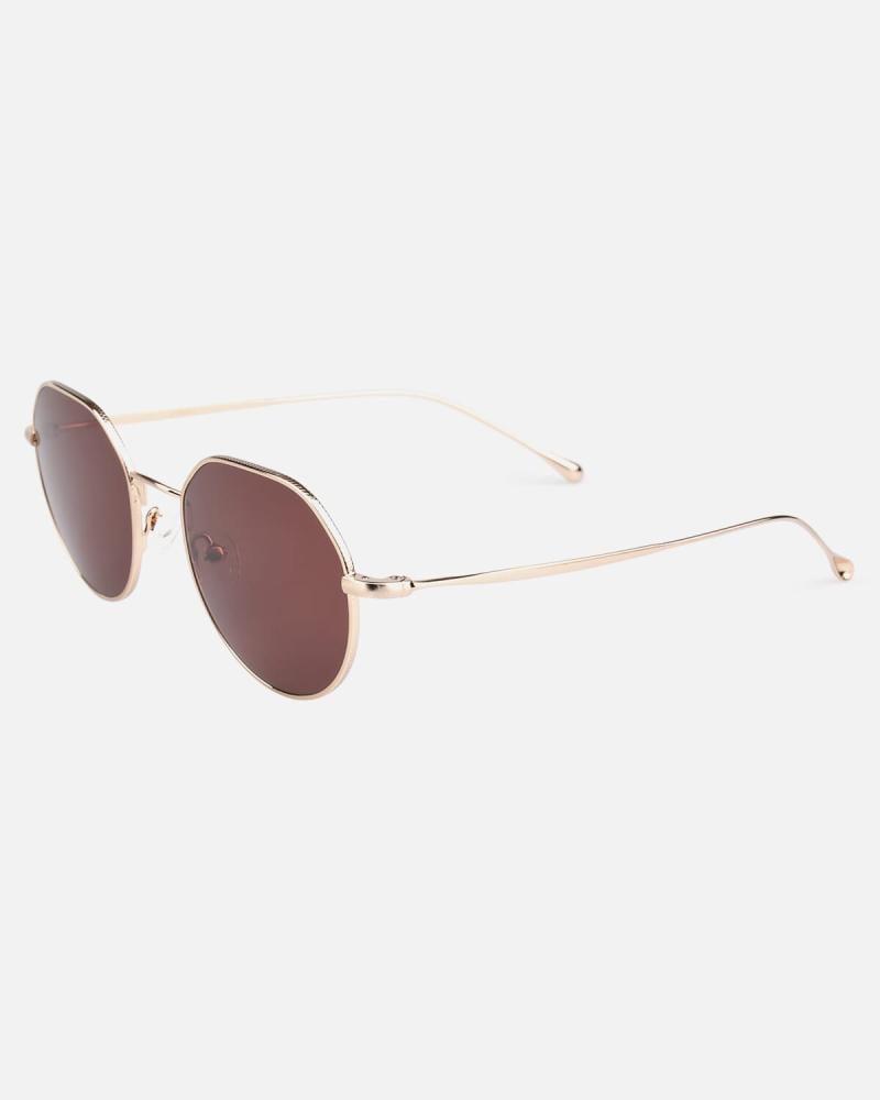 Attractive unisex sunglasses in brown