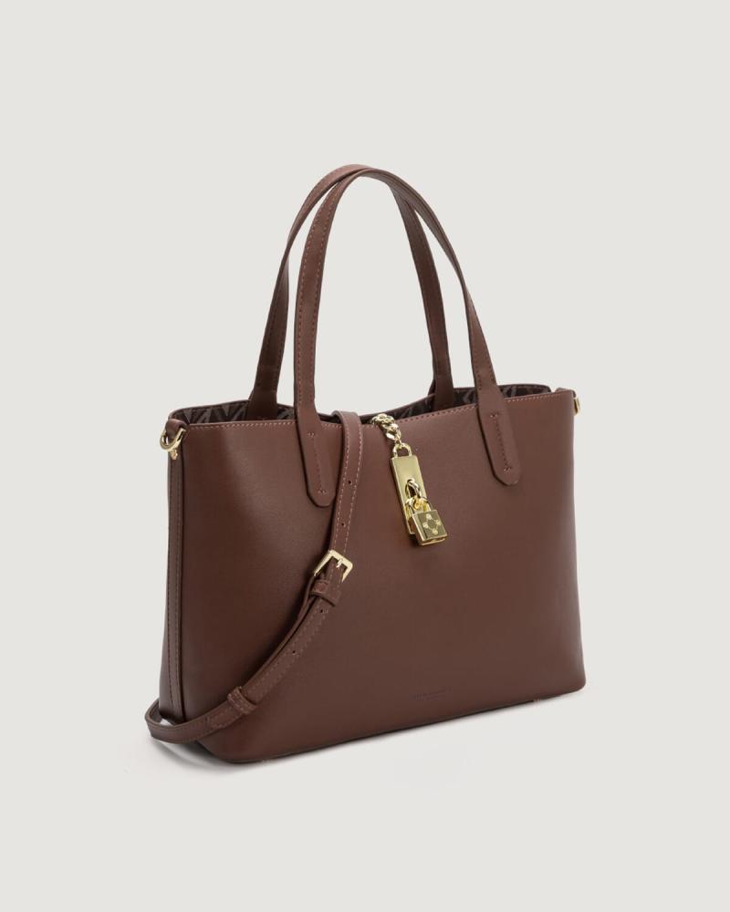 Large brown women's handbag