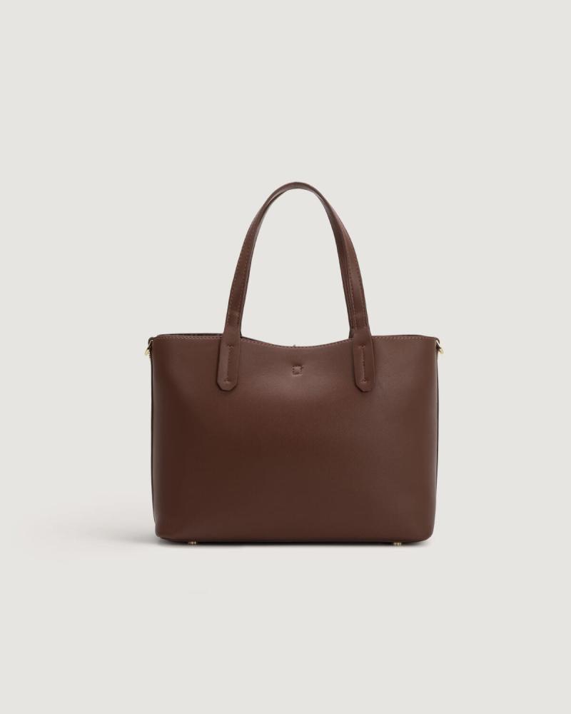 Large brown women's handbag