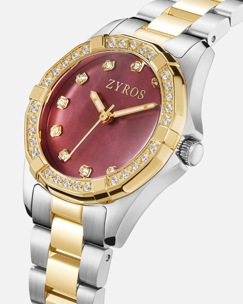 Women's steel watch in gold and silver