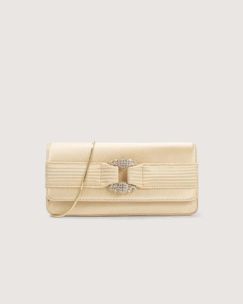Women's medium-sized bag for special occasions in gold