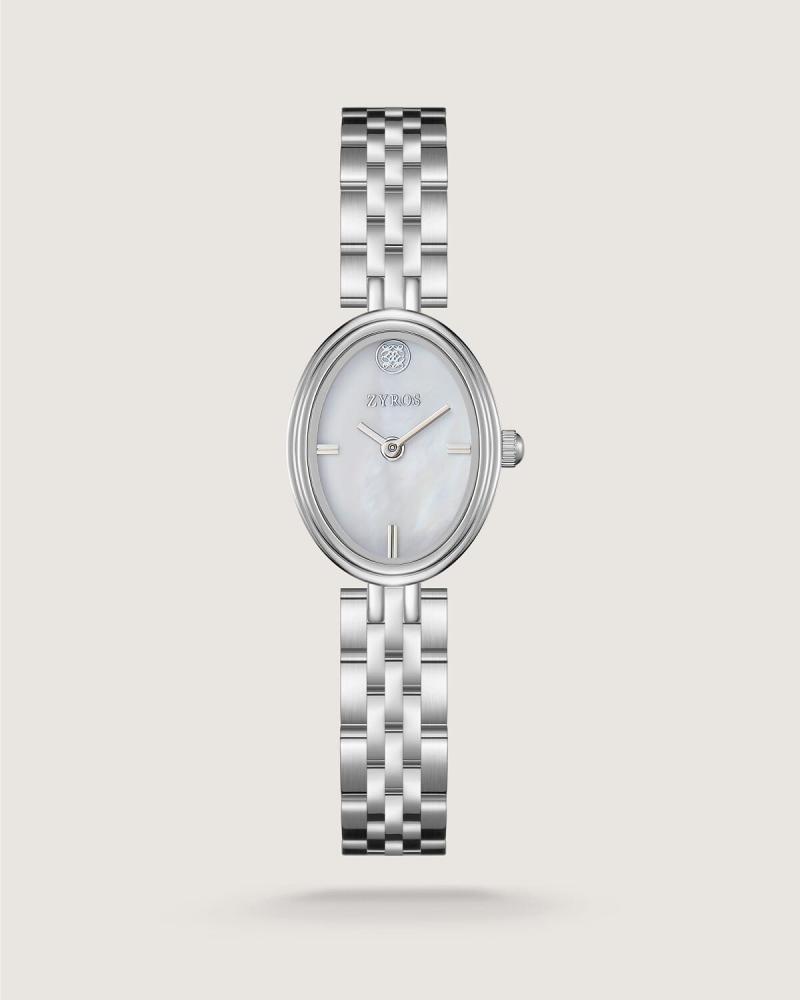 Women's ID watch, steel, silver color