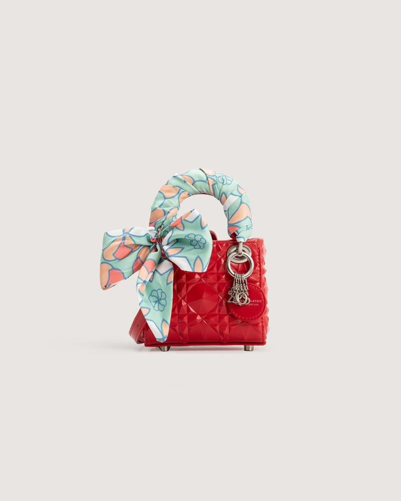Mini-sized red bag for girls