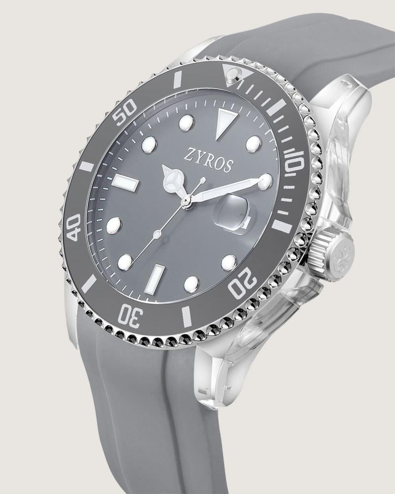 Men's rubber watch in gray
