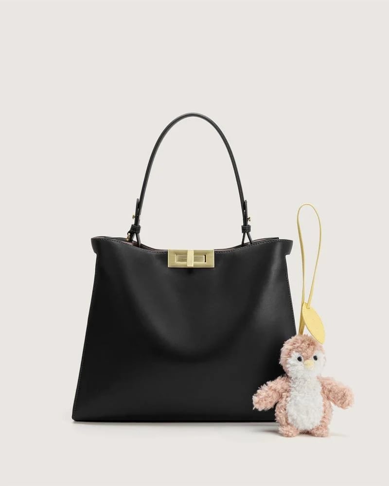 Zumurrud Women's Leather Bag in Black