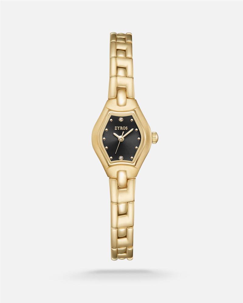 Women's watch with a gold-tone steel strap