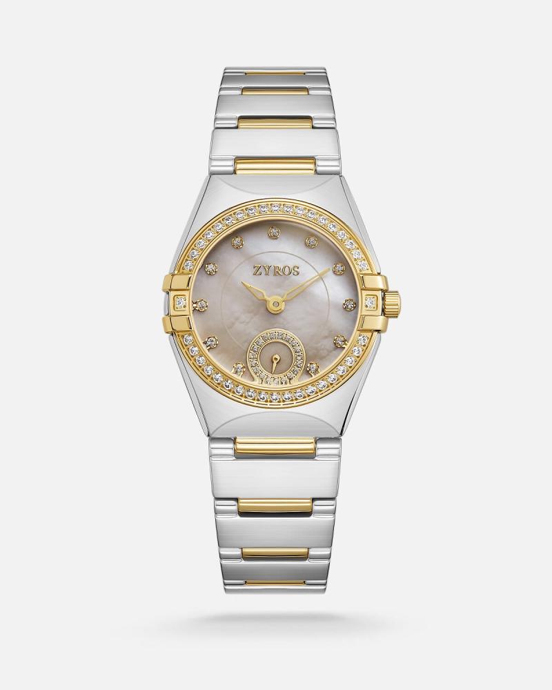 Women's watch in gold and silver