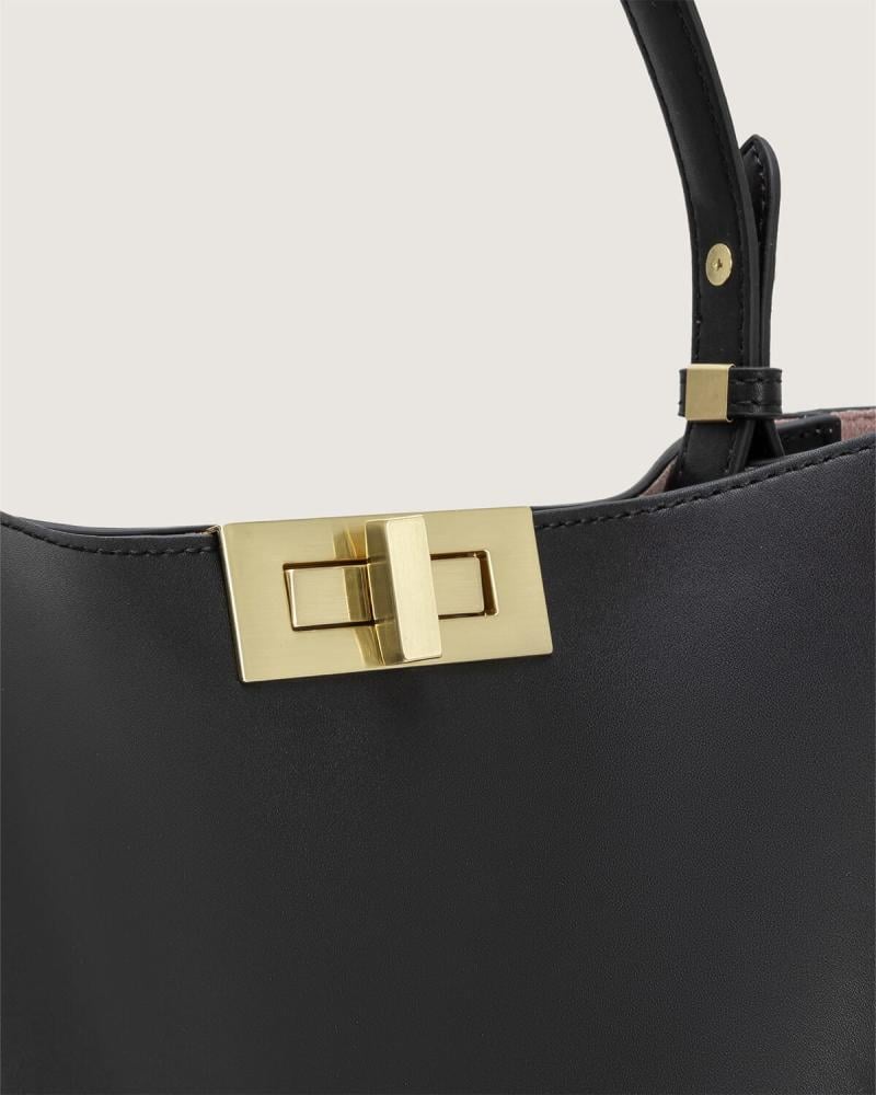 Zumurrud Women's Leather Bag in Black