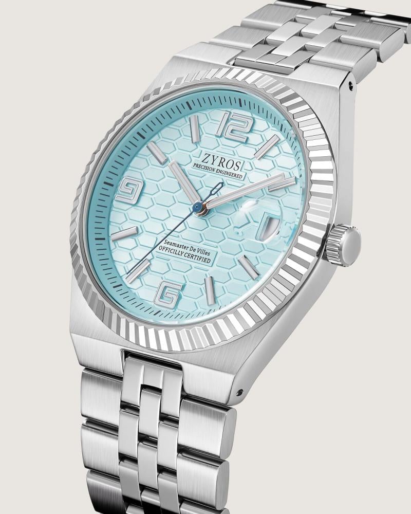Prestige men's watch with a silver steel strap