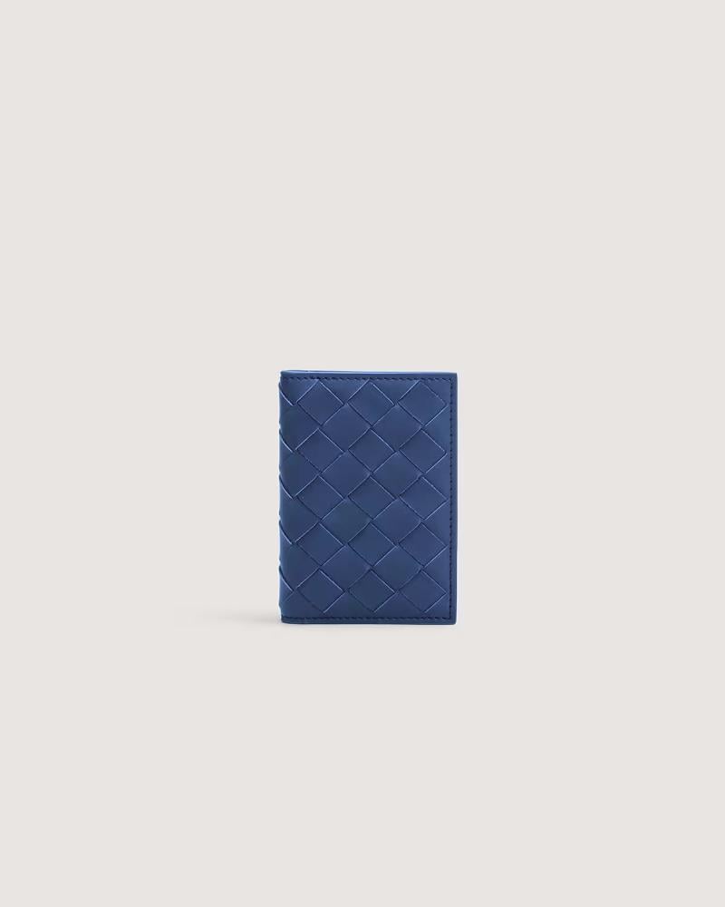 Men's blue leather wallet