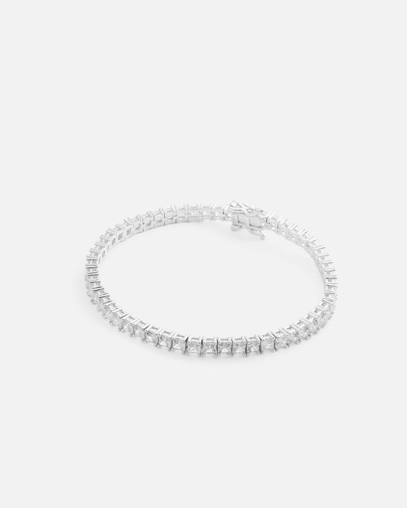 Women's tennis bracelet in silver