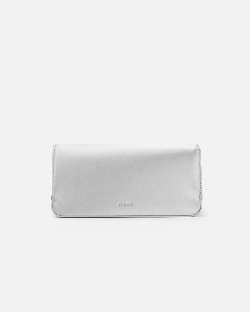 Women's medium-sized bag for special occasions in silver