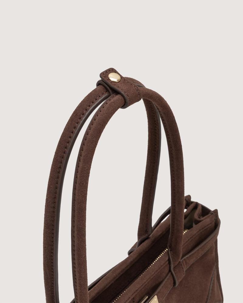 Soleen Women's Velvet Bag in Brown