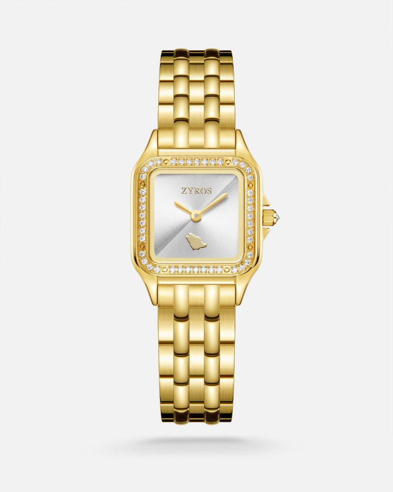 Women's steel watch in gold
