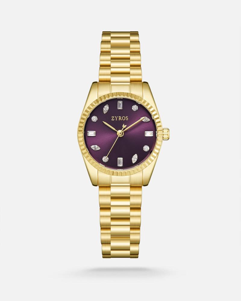 Women's steel watch in gold