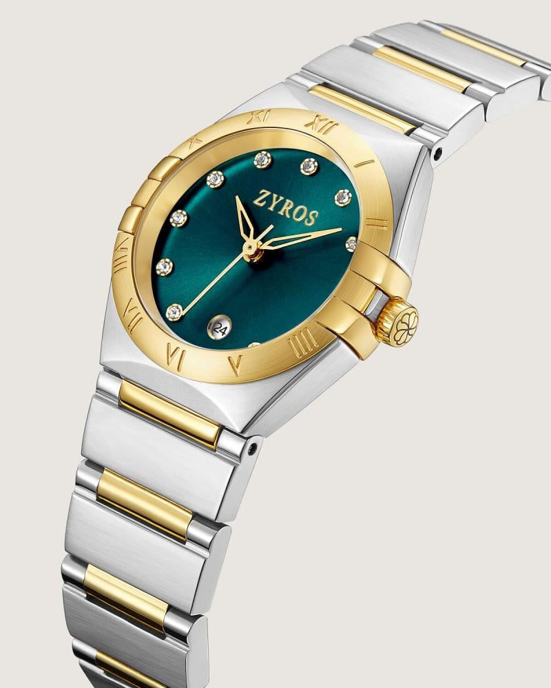 Labq women’s stainless steel watch in gold and silver