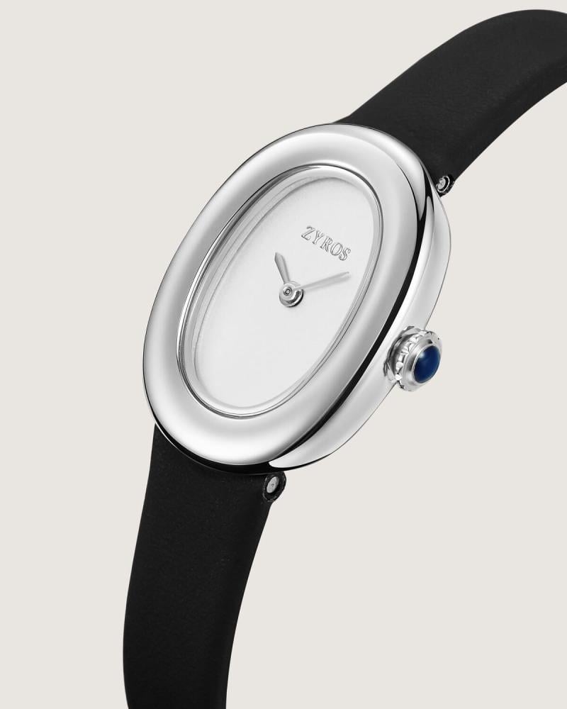Tafred women's watch, black leather
