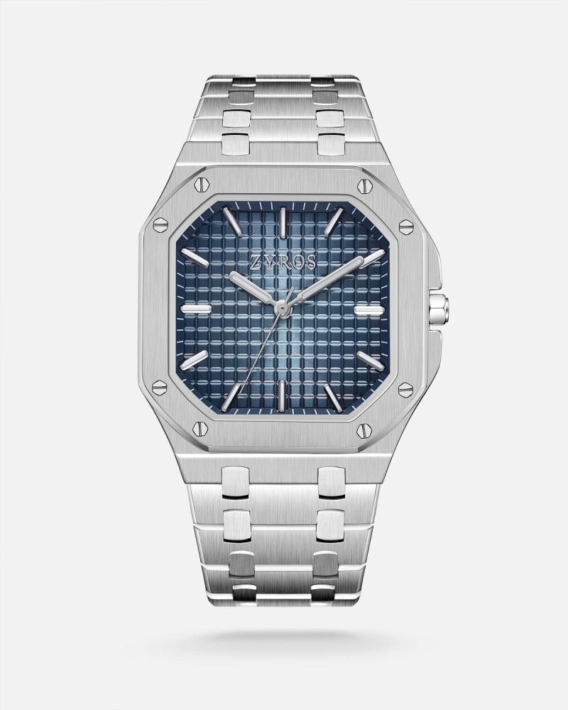 Men's steel watch in silver