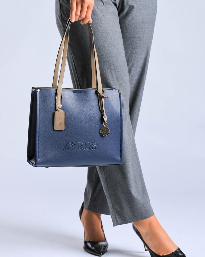 Classic women's bag in blue