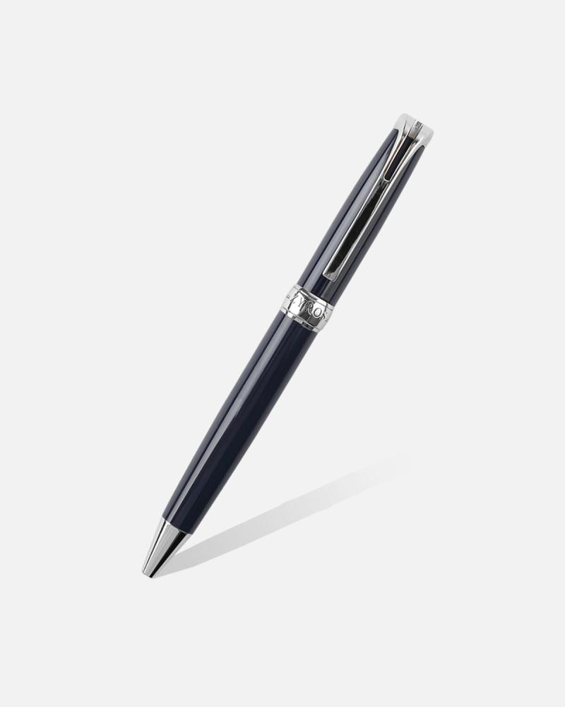Classic men's pen in blue and silver