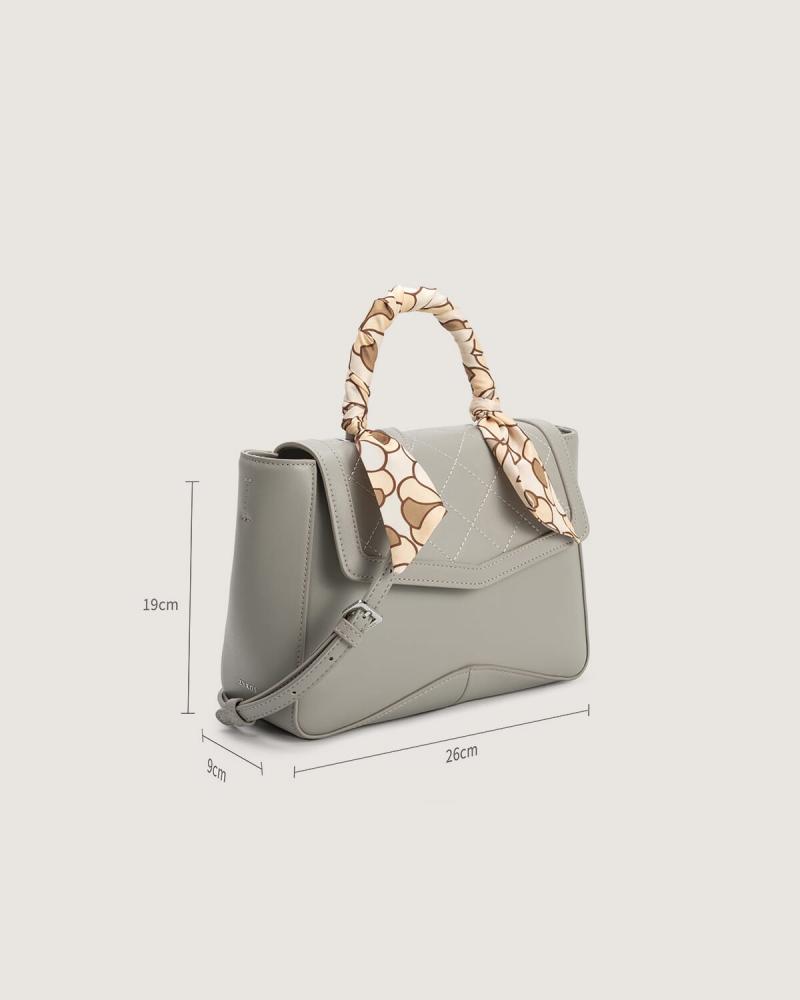 Classic women's handbag in gray