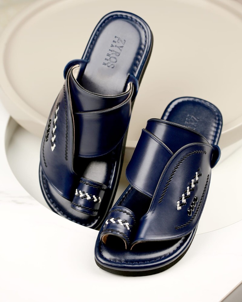 Men's oriental shoes, blue
