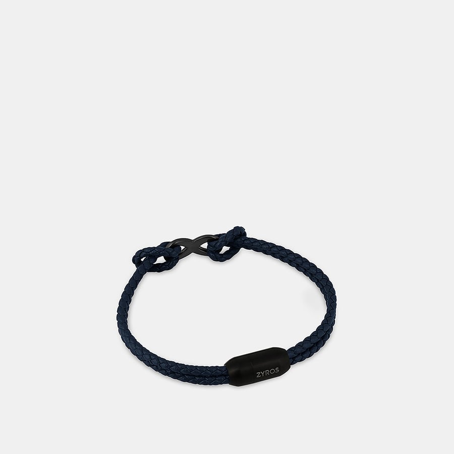 Men's blue leather bracelet | ZBL014L