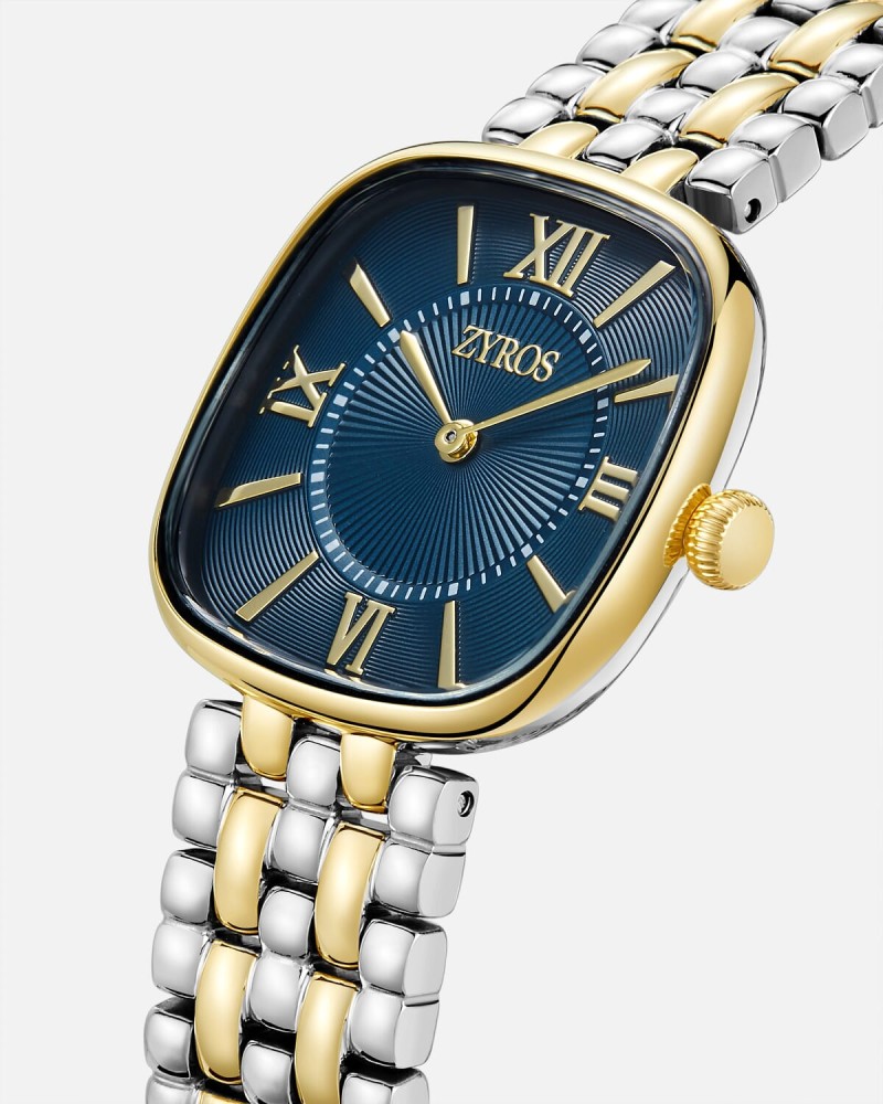 Women's steel watch in gold and silver colour