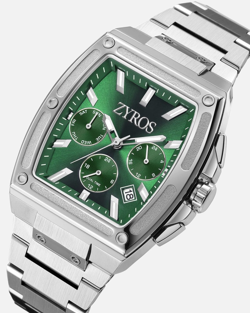 Men's steel watch in silver