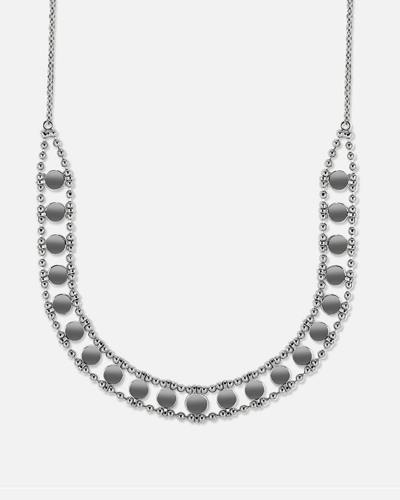 Zyros wide design silver choker | ZC002L