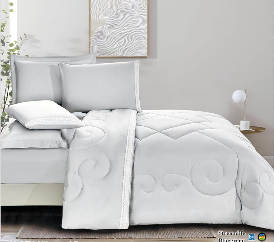 Aura king gray duvet