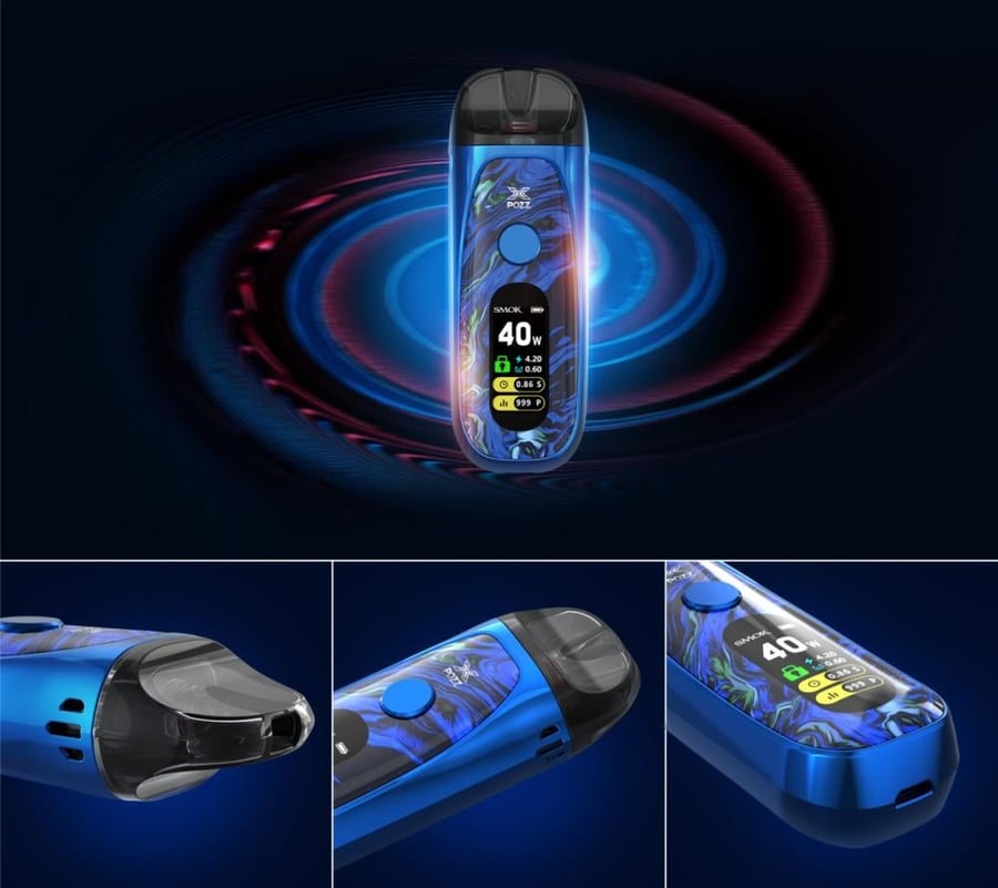 جهاز فيب SMOK POZZ X 40 واط مع شاشة ملونة وتعديل هواء