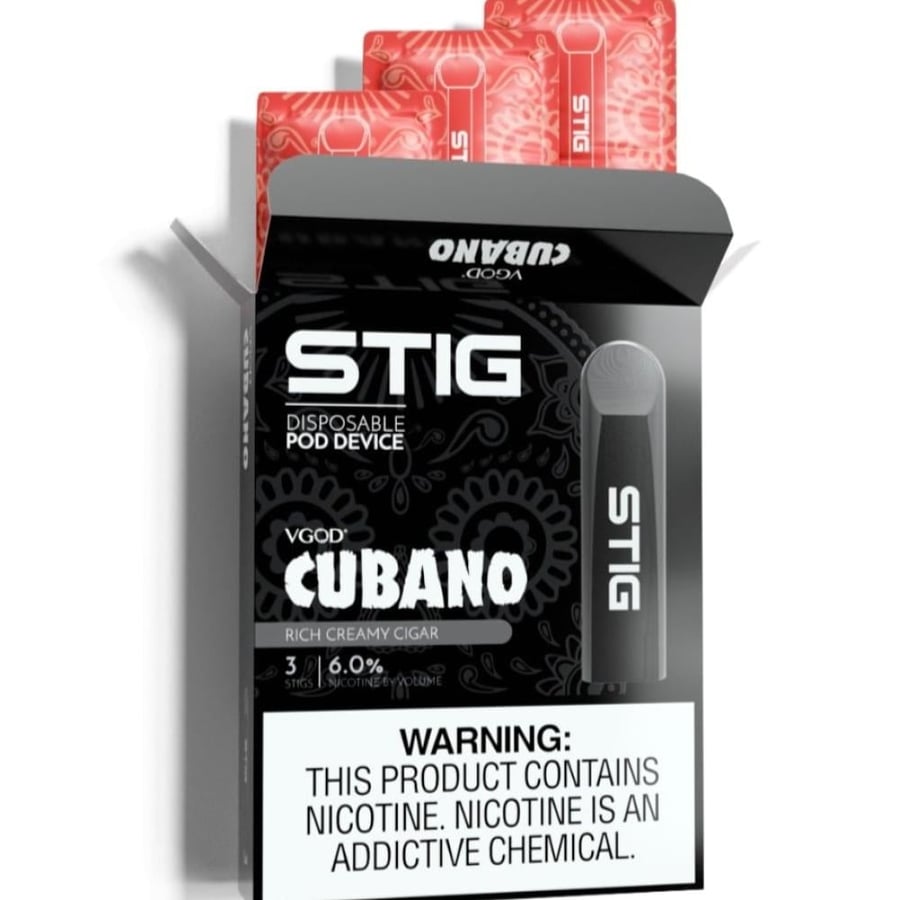 VGOD STIG Cubano Disposable Pod 3 Pack سحبة سيجار كوبانو