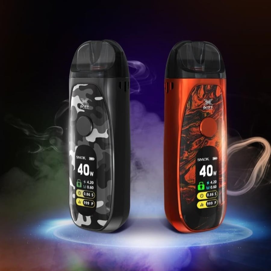 جهاز سحبة SMOK POZZ X 40 واط مع شاشة ملونة وتعديل هواء