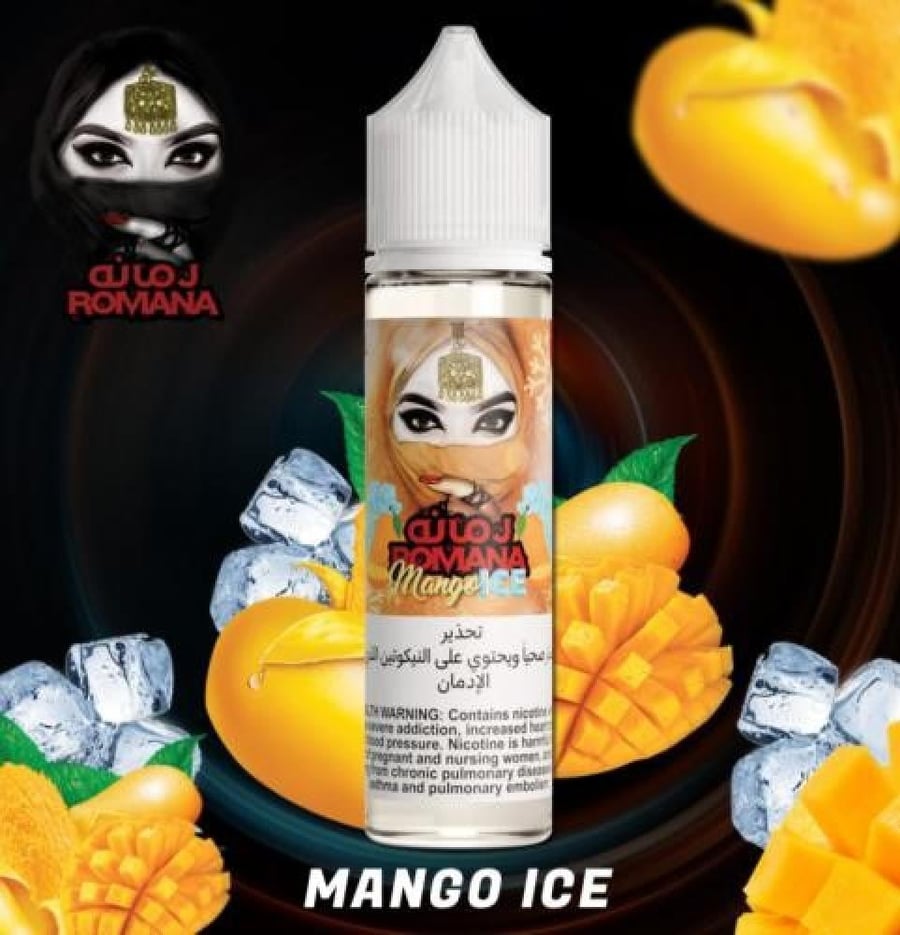 Romana Mango Ice 3mg نكهة فيب مانجو مثلج أمريكية 60ml