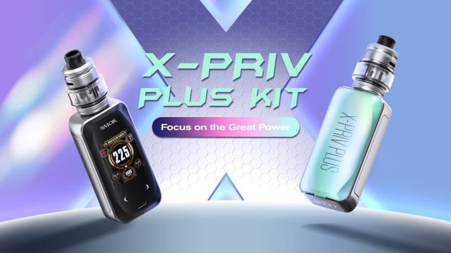 جهاز SMOK X-Priv Plus مود 225 واط مع تانك TFV18 Mini