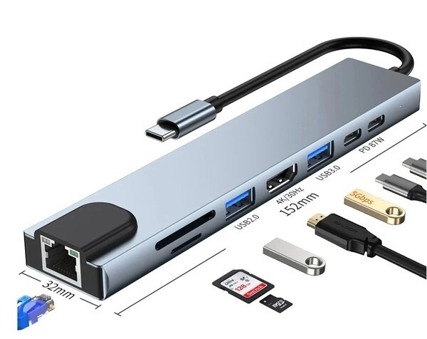 8-in-1 distributor of type-c